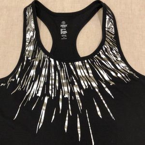 Zumba silver foil tank